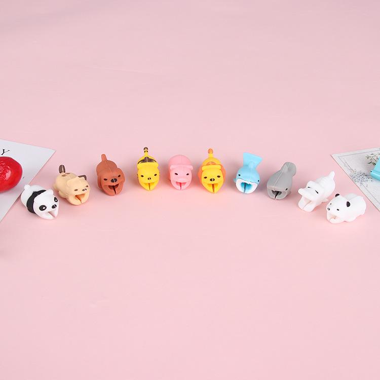 Uroczy Kreskówkowy Uniwersalny Ochraniacz Kabla - Osłona Ładująca Zapobiegająca Pękaniu