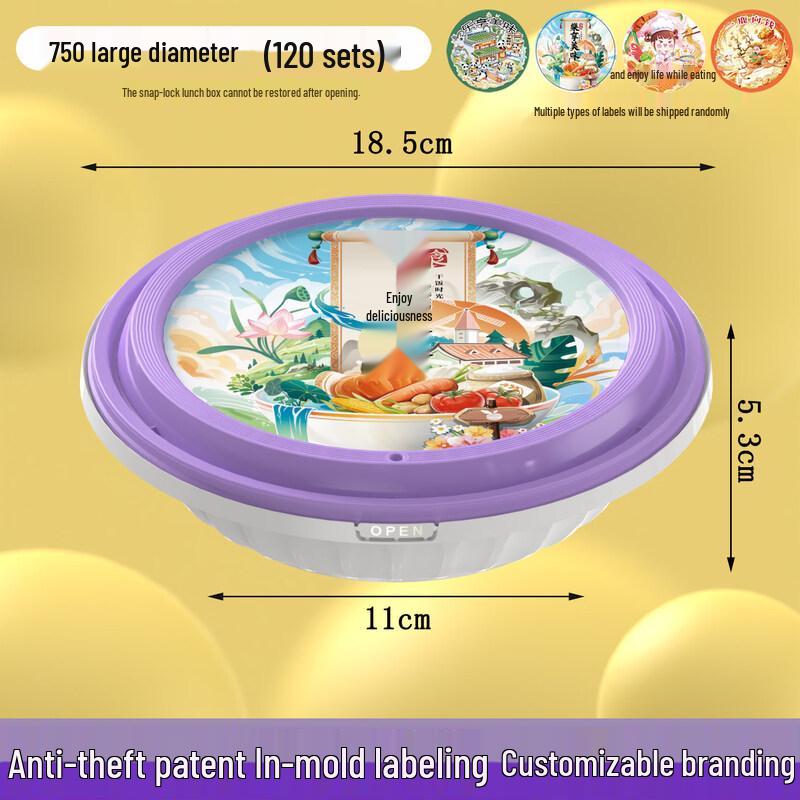 ZISIZ Disposable Rice Husk Food Container