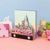 3D Memo Pad Art Fantasy Castle Shaped Desk Calendar Sticky Notes Card Craft Character Silhouette DIY Gift with Light Calendar