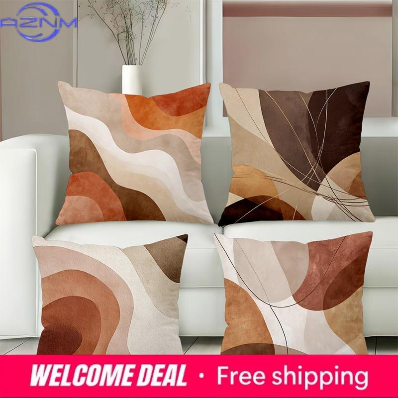 Shunika Chen Unisex Modern Abstract Pattern Decorative Throw Pillow Covers Polyester Pillowcase, Sofa Decorative Cushion Cov Headboard Pillow