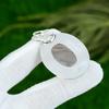 Oval Natural Rose Quartz Sister Heart Chakra New Pendant Jewelry Sterling Silver
