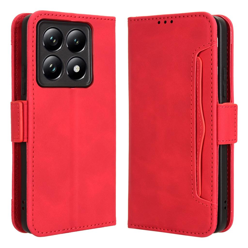 For Xiaomi 14T Leather Case Phone Wallet Cover with Multiple Card Slots