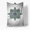 Soft Fleece Blanket with Floral Paisley Mandala Print Cozy Throw Blanket for Sofa Bed Bedroom Decoration