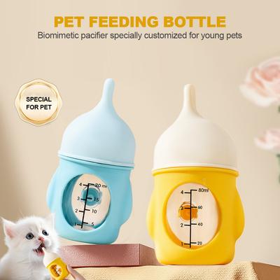 20/80ml Small Pet Feeding Bottle Puppy Kitten Feeding Baby Nursing Feeder Feeder Bottle Milk Dog Bottle Water Drink