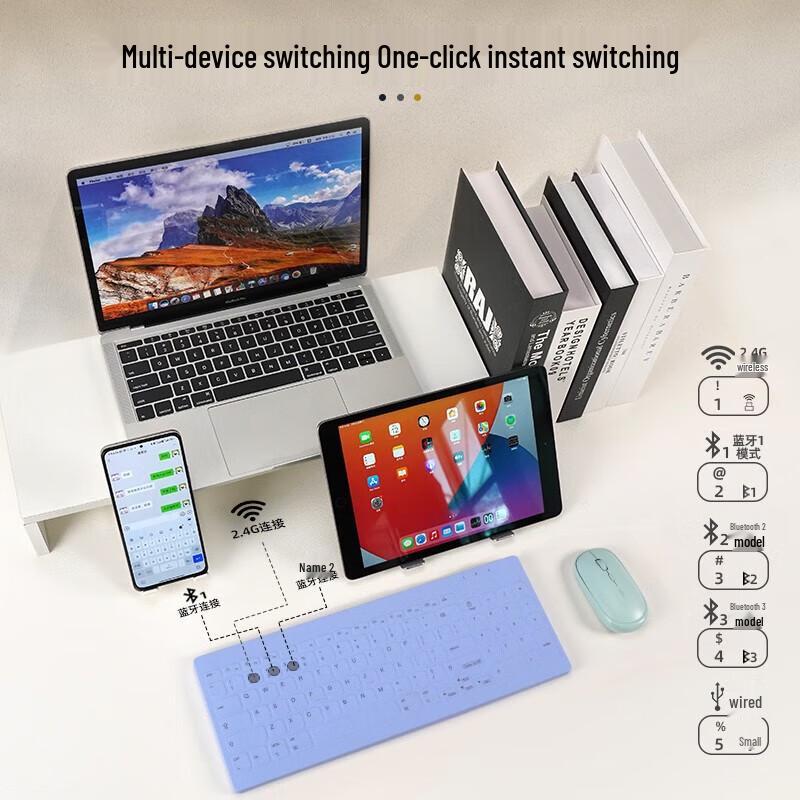 Double Shell C96 Blue Silent Triple Mode Keyboard