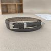 Leather Casual Womens Belt With Silver Buckle For Jeans And Office Gift Wear