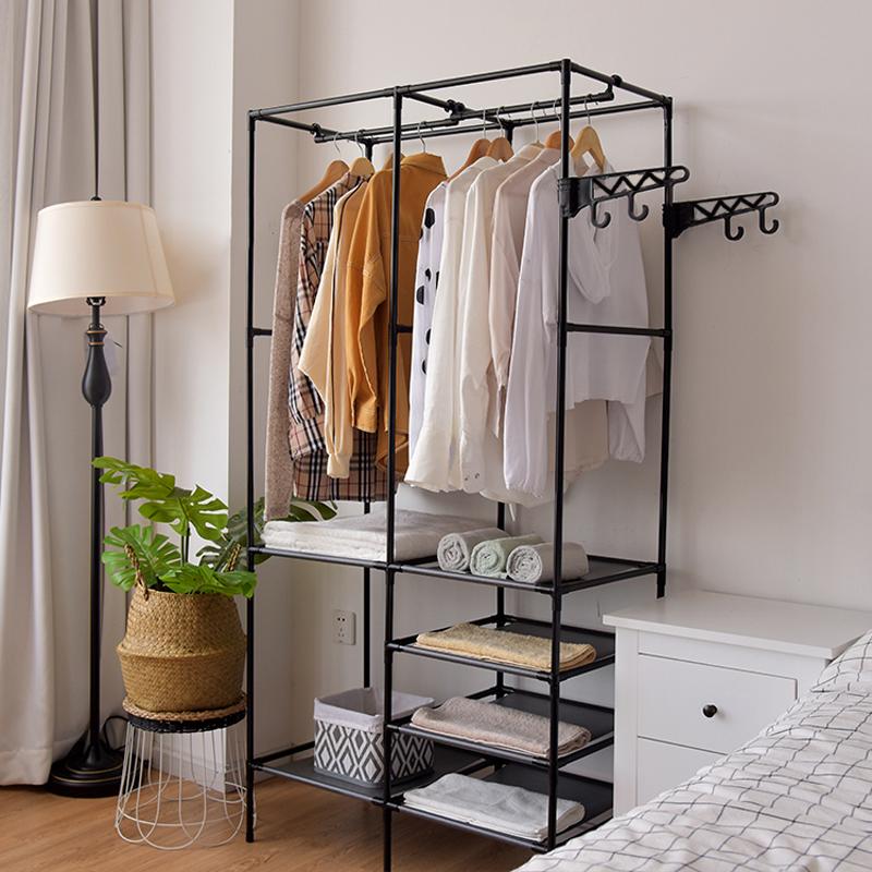 Metal Wardrobe Stand Coat Rack for Clothes Shoes Hall Wardrobe