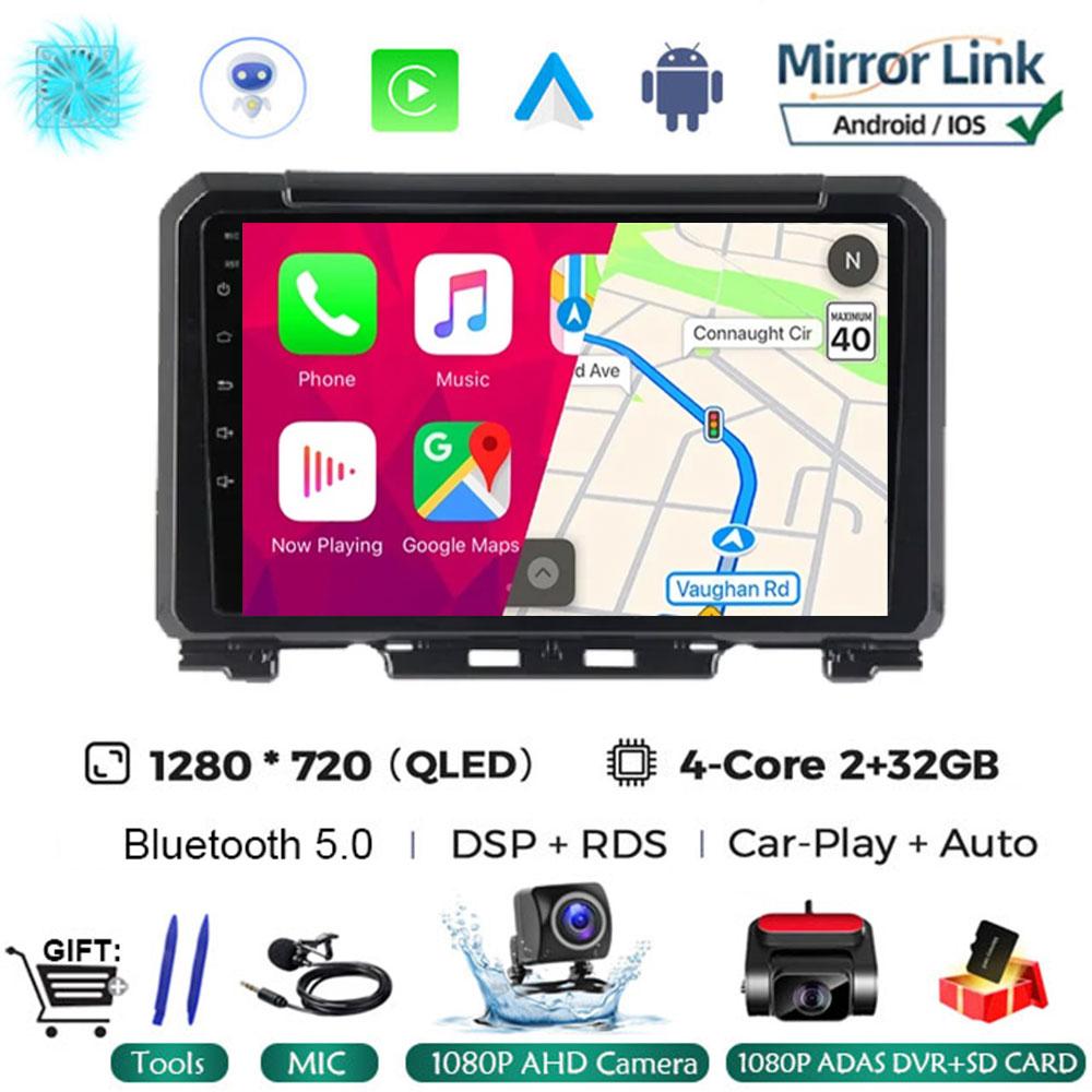 9 Inch Android 14 For Suzuki Jimny JB64 JB74 2018 - 2020 Multimedia Video Player Car Radio Stereo GPS Navigation Carplay