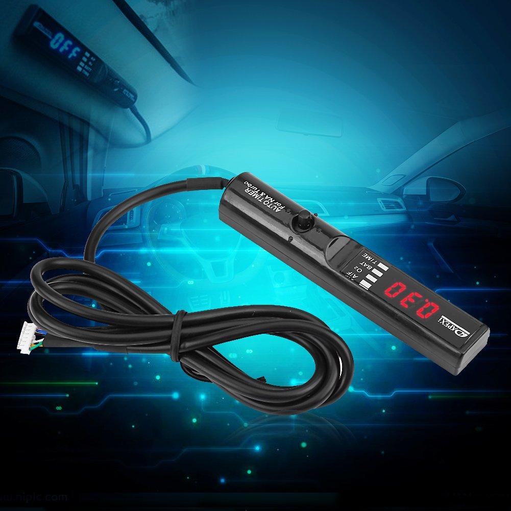 Turbo Timer Kit Universal Car Auto Turbo Timer Device Turbo Digital LED Display Black Pen Control Unit (Red)