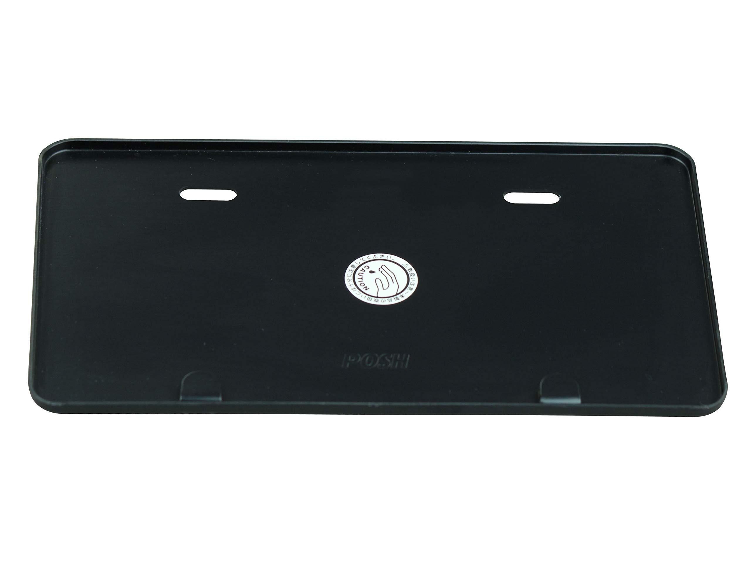 

POSH FAITH Motorcycle Aluminum License Plate, Large Size, for 126cc and above, Black, 500191-06-10