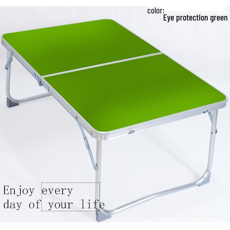 Portable Folding Camping Table: Lightweight Laptop & Snack Bed Desk
