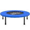 Mini fitness trampoline, exercise trampoline with non-slip feet, 100 kg load, diameter 81 x 22.5 cm, blue and black