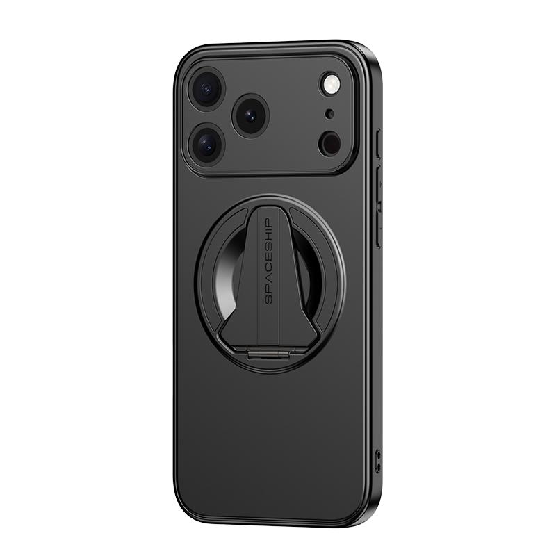 KEYSION Magnetische Handyhülle für iPhone 17 Pro Max Metalllack Silikon+PC Aufstellbarer Ständer Stoßfeste Hülle für iPhone 17 Air