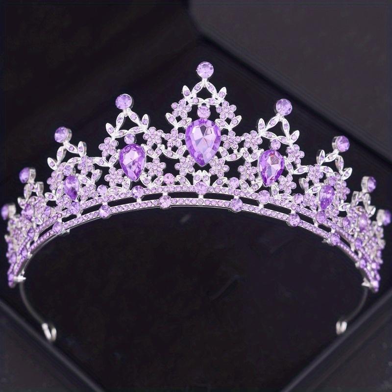 Baroque Vintage Crystal Rhinestone Crowns With hair comb Diadems Headbands For Women Bride Wedding Hair Accessories Jewelry NONE