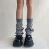 Leg Warmers Women Autumn Winter Cotton Knitted Foot Cover Girls Leg Warmers Lolita Kawaii Cute Loose Long Socks Stockings Women