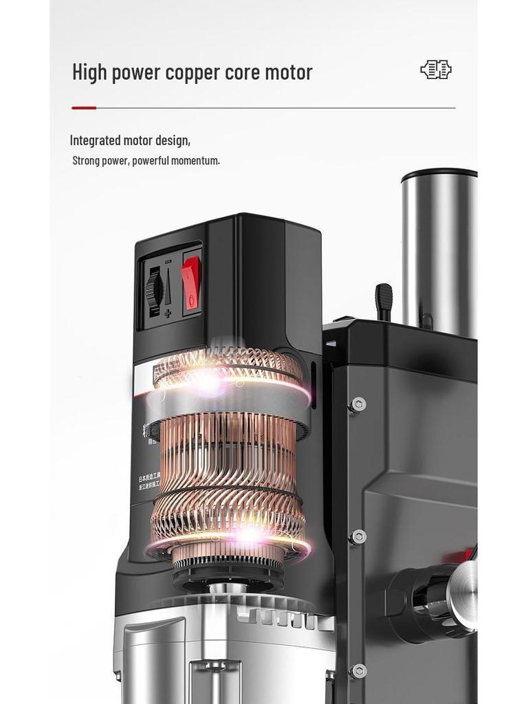 High-Precision 220V Bench Drill: Industrial Grade, Multi-Functional, High Power Milling & Drilling Machine for Households.