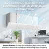 Air Conditioner Wind Deflector Wall Mounted No Installation Extendable Universal Compatible