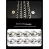 Stainless Steel P Chain Dog Collar & Leash for Large Dogs - Anti-Shock Training Pet Neck Collar