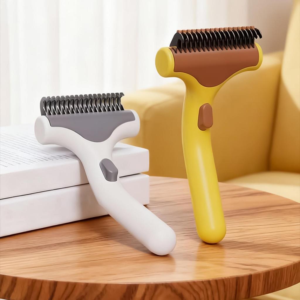 Dematting Comb For Dogs Pet Cat Detangling Shedding Tool Pet Dematting Brush For Short And Long Haired Cats Dogs Puppy