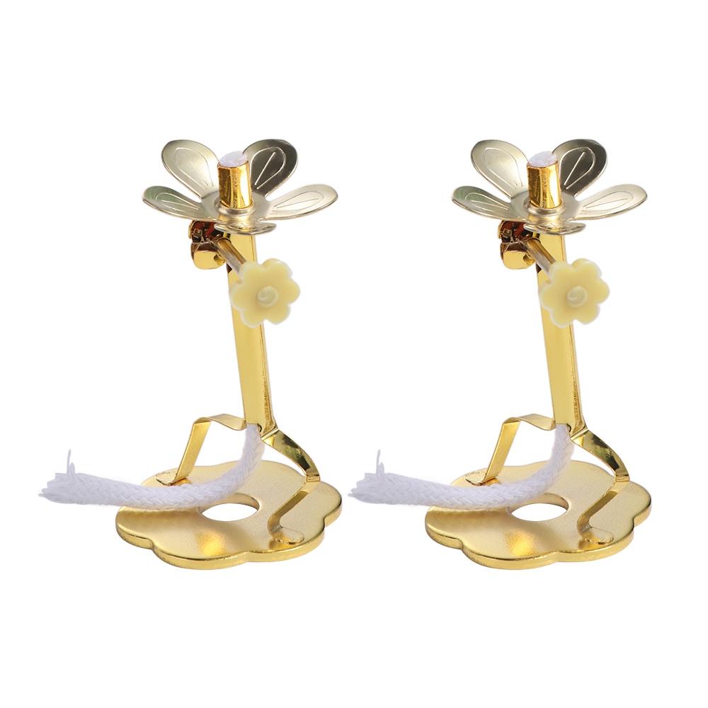 Telescopic Adjustable With Wick Brass Oil Lamp Alloy Wick Base Buddha Supplies Wick Stand Wick Holder