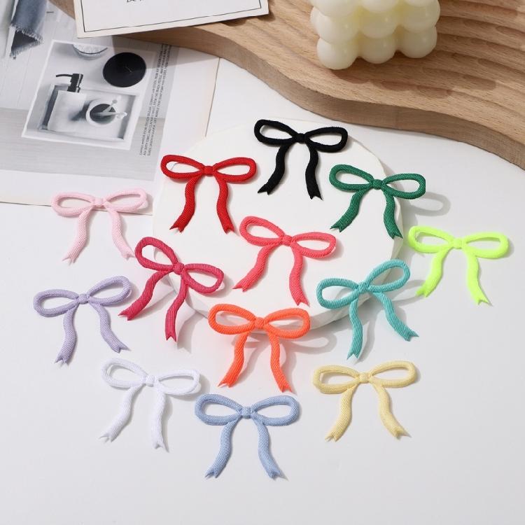 Attachable Polyester Bows Applique For Clothing Accessories DIY Hair Decors Fabric Craft Supplies Design