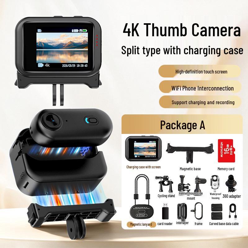 WIFI Magnetic Back Clip Sports Camera H88: Portable Pet Vlog Recorder