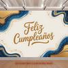 Party Backdrop Birthday Blue Photo Booth Background Front Door Decor
