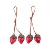 Cute Strawberry Charm Bag Pendant Car Keychain Luggage Pendant Simple All-Matching Bag Decoration Accessories
