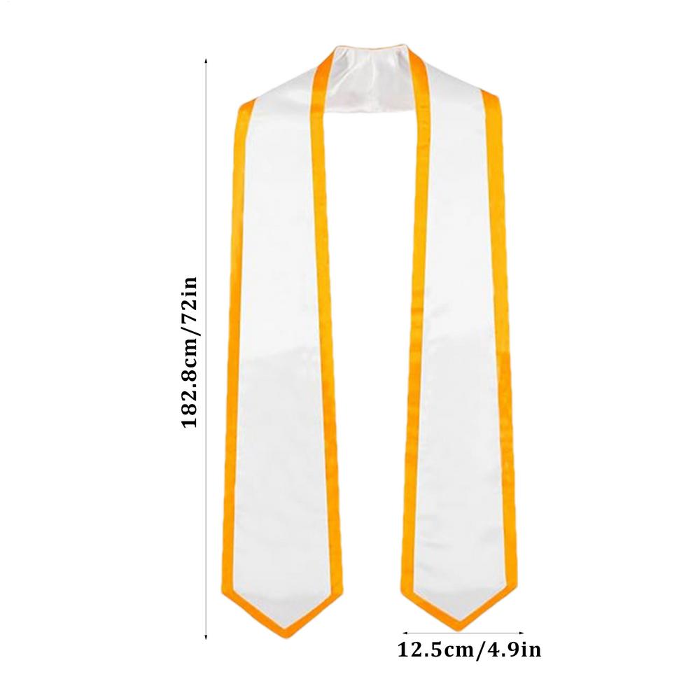 Abschlussstolen für Erwachsene Bunte Studenten-Abschlussstole Schlichte Absolventen-Ehrenstole Lange Unisex Schlichte Abschlussstole