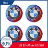 New Hots E60 4PCS 56MM 60MM 65MM Car Hub Cap Sticker Wheel Center Cover Decal Decoration Auto Modification Accessorie For BMW M