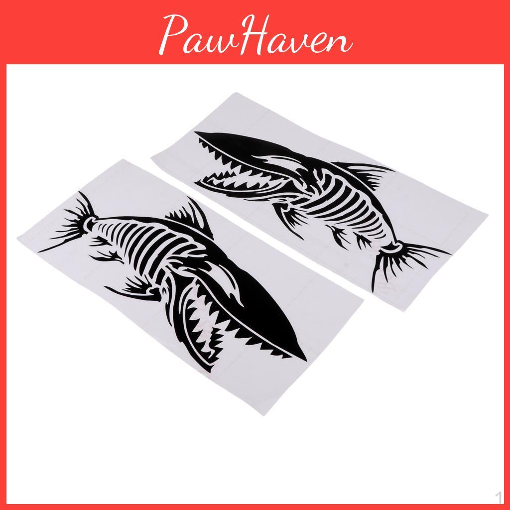 2pcs Kayak Stickers Self Skeleton Car Truck Bumper Decals