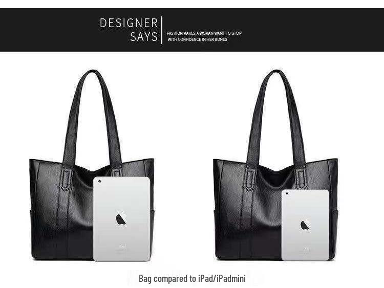 2024 Autumn Women's Large Versatile Korean Style Tote & Shoulder Bag
