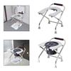 Foldable Toilet Seat Strong Bearing Capacity Bedside Commode Elderly Adults