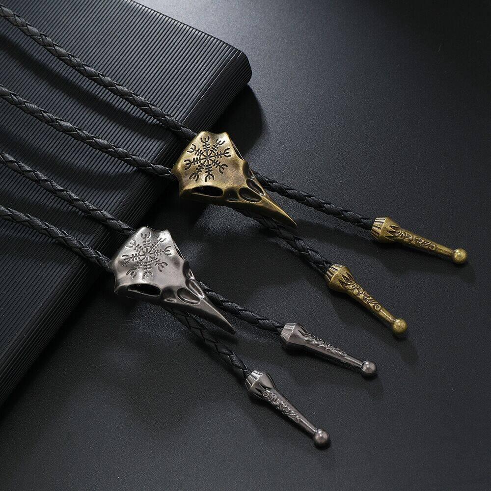 Retro Phoenix Punk Style Pendant Bolo Tie Necklace