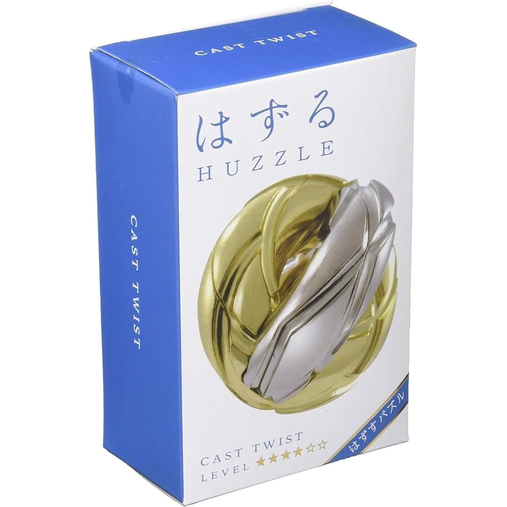 Hanayama Cast Twist Puzzle Level 4 Brain Teaser Game Metal Puzzle Toy