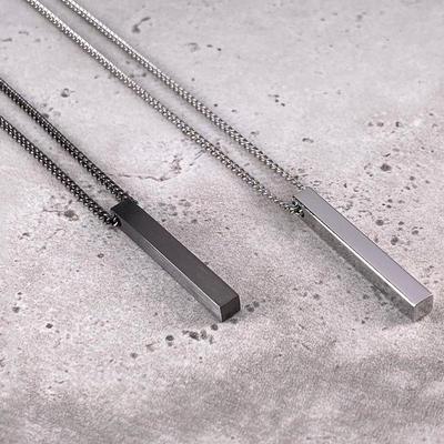2024 Minimalist European & American Cold Style Geometric Pendant Necklace - Versatile, Hip-Hop Inspired, Long Design