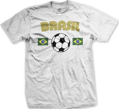 Brasil Soccer Ball Flag Brasilia Brazil Brazilian Pride T-Shirt