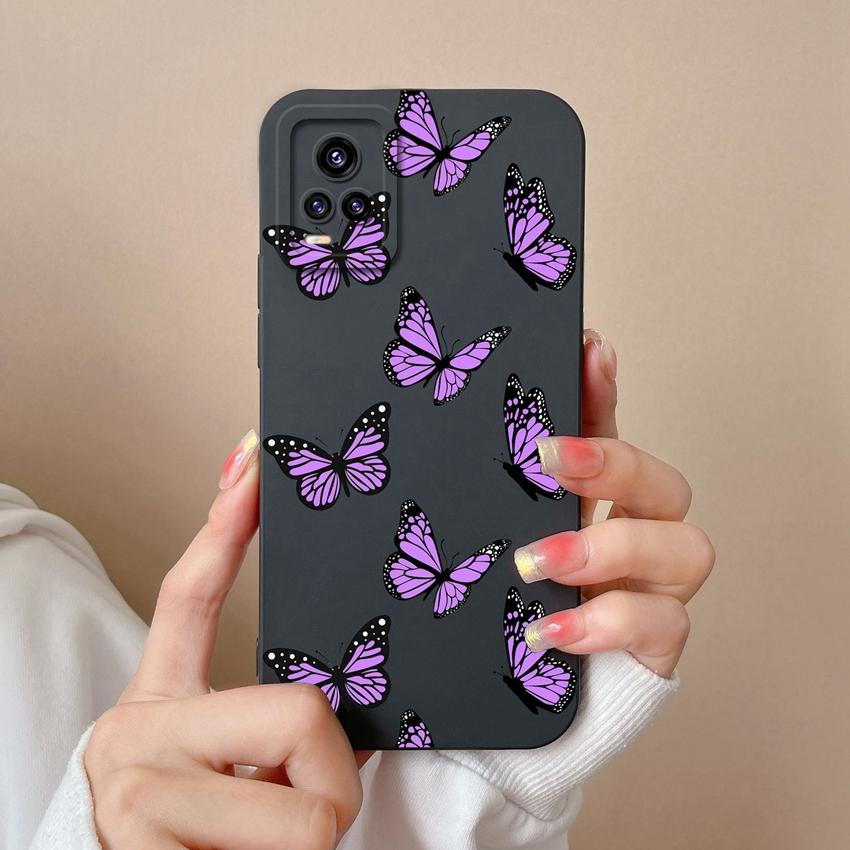 For Vivo S16 Y77 S19 S10 V17 V20 Y75 Phone Case Sunflower Petals Pattern Liquid Silicone Shockproof Protective Soft Back Cover For Vivo Bumper Housing