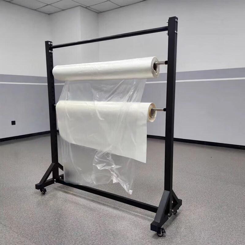 Rolling Fabric and Film Display Stand