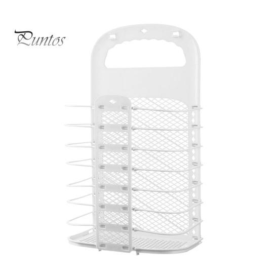 

Складная корзина для грязного белья, настенная корзина для белья, большая вместимость, полая конструкция, органайзер для грязного белья S белый