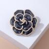 Vintage Camellia Pearl Brooch Women's Metal Scarf Clasp Corsage Lovely Large Pin Accessories Accessories Long-Lasting Color Exquisite Brooch BFF Gift