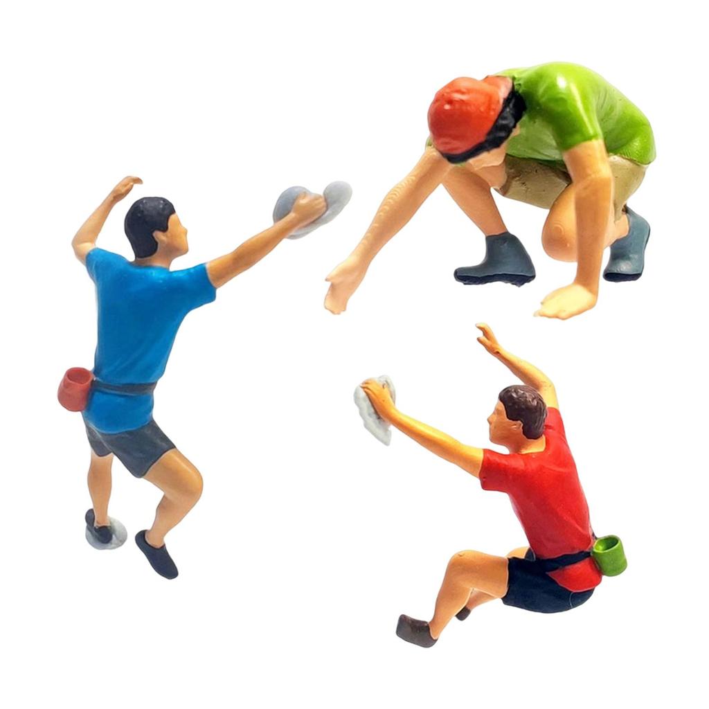 Climbing Figures in 1/64 Scale for Scenic Displays