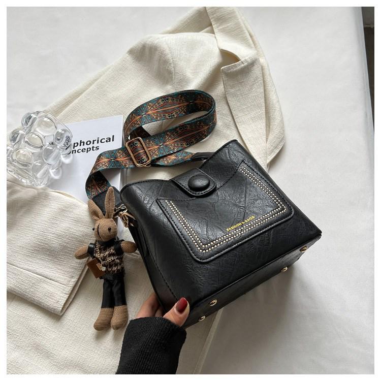 Nischendesign Retro Vielseitige Damen Umhänge-Bucket Bag - 2024 Erweiterte Textur Edition