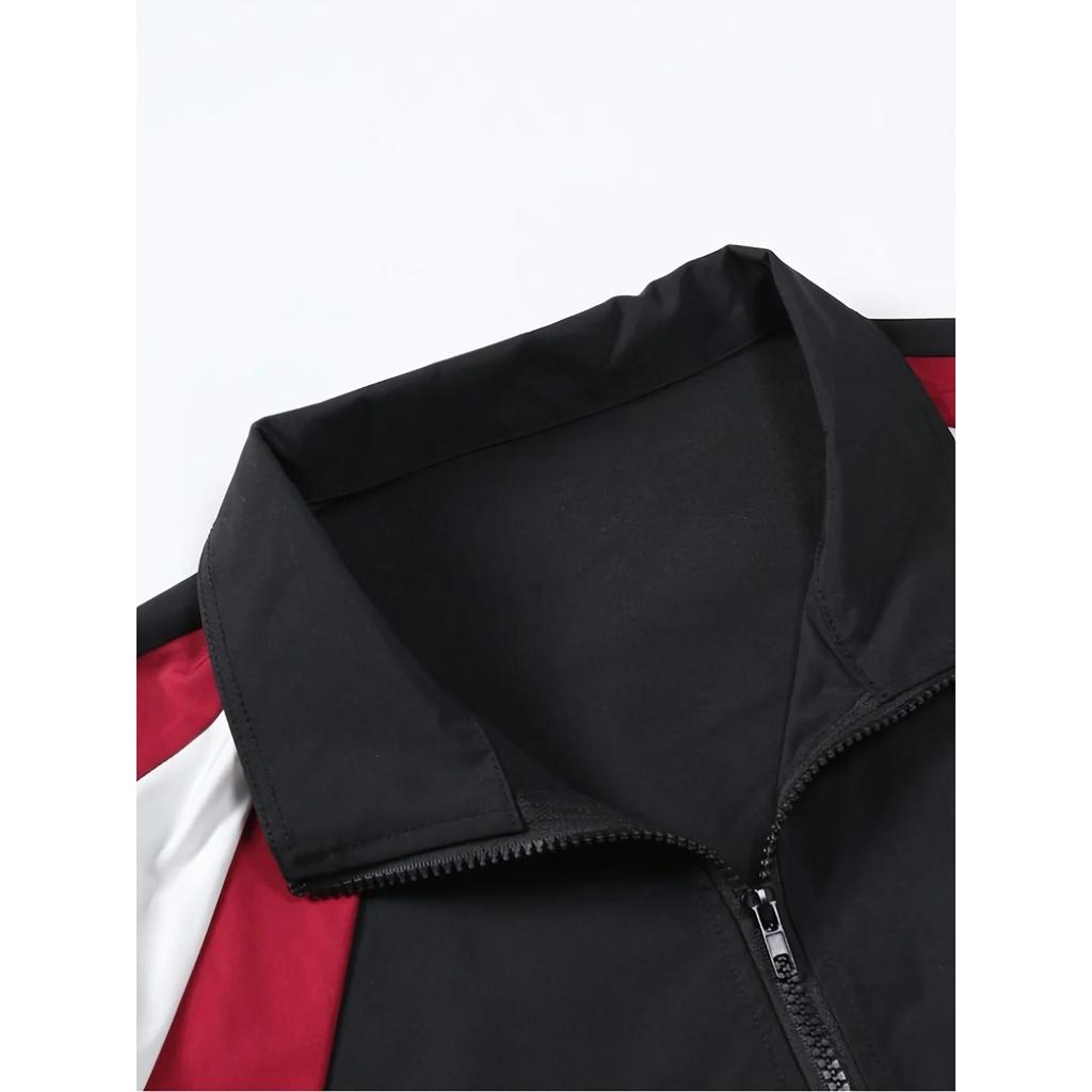 Men's Color-blocked Jacket, Lightweight, Casual, Travel, Windproof and Wear-resistant, High-quality Fabric, Boyfriend Gift