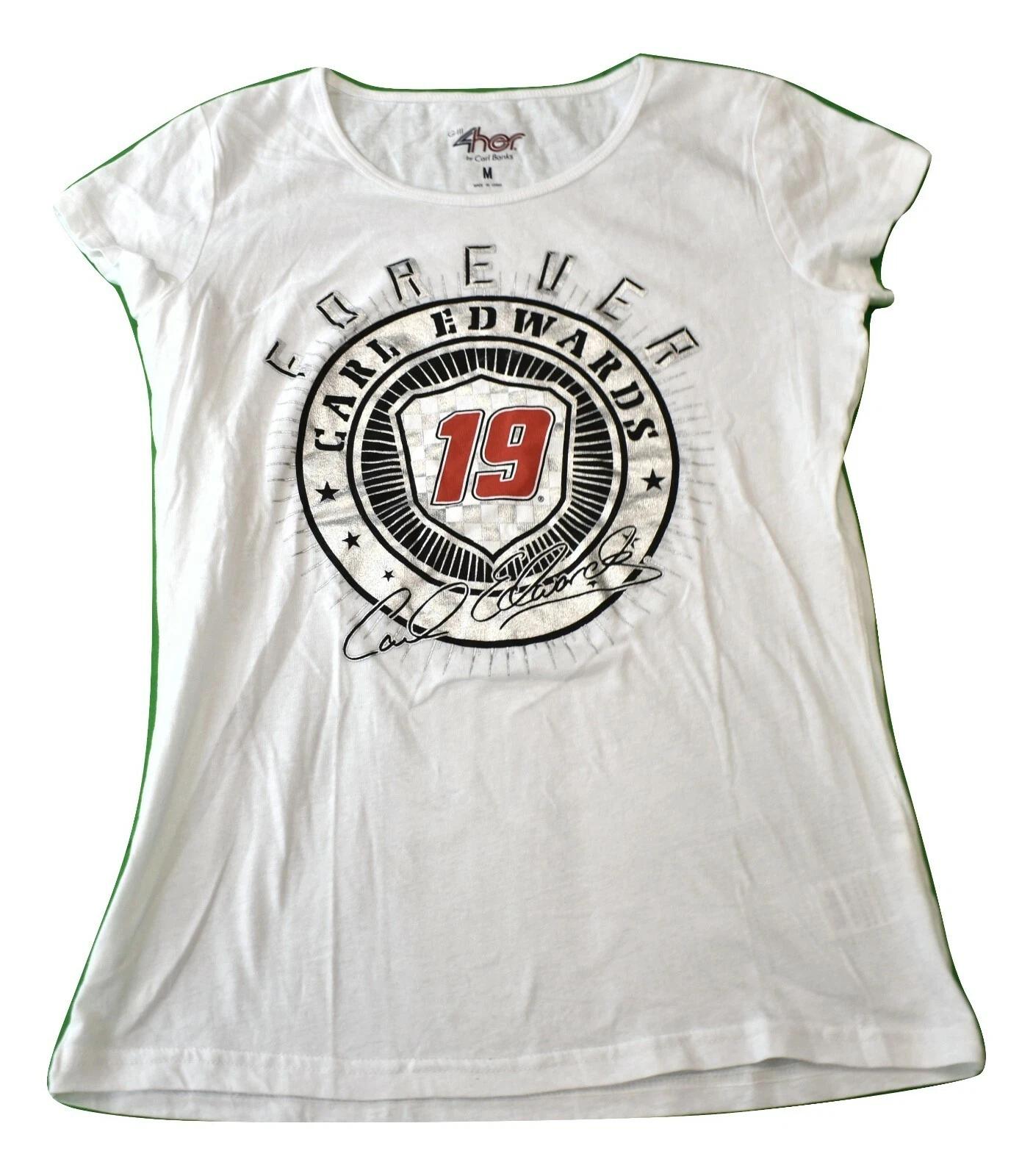 4 Her By Carl Banks Womens Forever Carl Edwards Racing Shirt New M 4XL