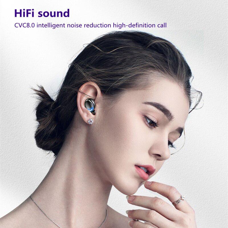 TWS Wireless Earphones Bluetooth Headphones Stereo Earbuds Sport Bass Headset Waterproof For Smart Phone