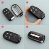Suport de husă pentru chei de mașină neagră pentru Jeep Grand Cherokee Renegade Compass Dodge Journey Durango Charger Dart Chrysler 200