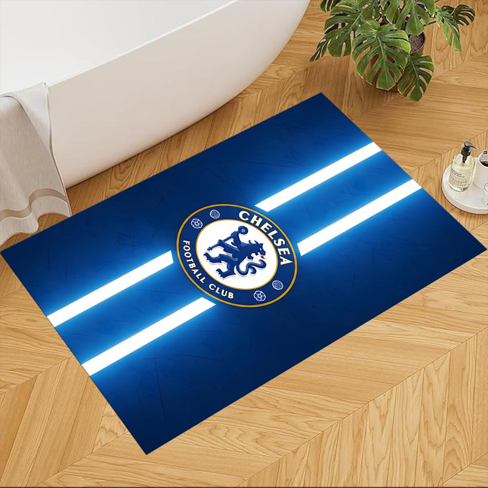 Chelsea Football Club Galaxy 2D Printed Floor Mat Soft Plush Water-resistant & Washable Office & Lounge Rug Stylish Area Rug
