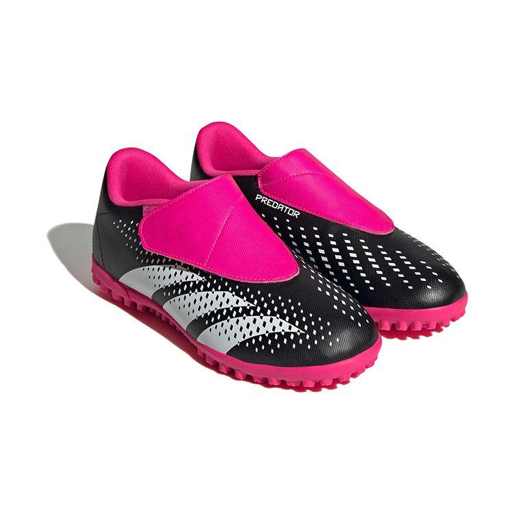 Adidas Predator Accuracy.4 Turf Soccer Shoes Kids Soccer Shoes Black White Pink GW7095