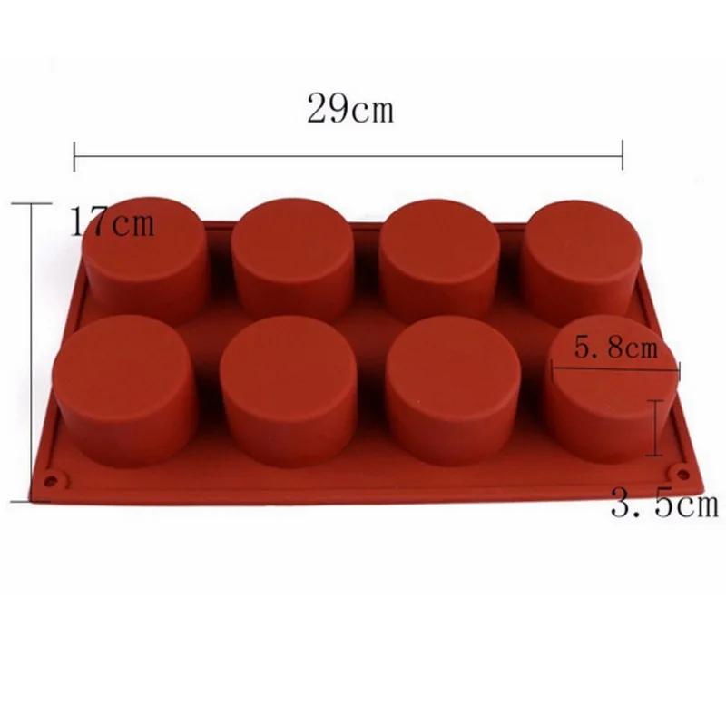 Cake Silicone Baking Pan Mould 8/12 Cavity Nonstick Chocolate Soap Jelly Pudding Muffin Mold DIY Cookie Pastry Mold Baking Tool